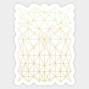 Gold Geometric Lines Sticker